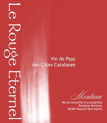 Ctes du Roussillon Rouge - Chteau MONTANA - LE ROUGE ETERNEL 2008